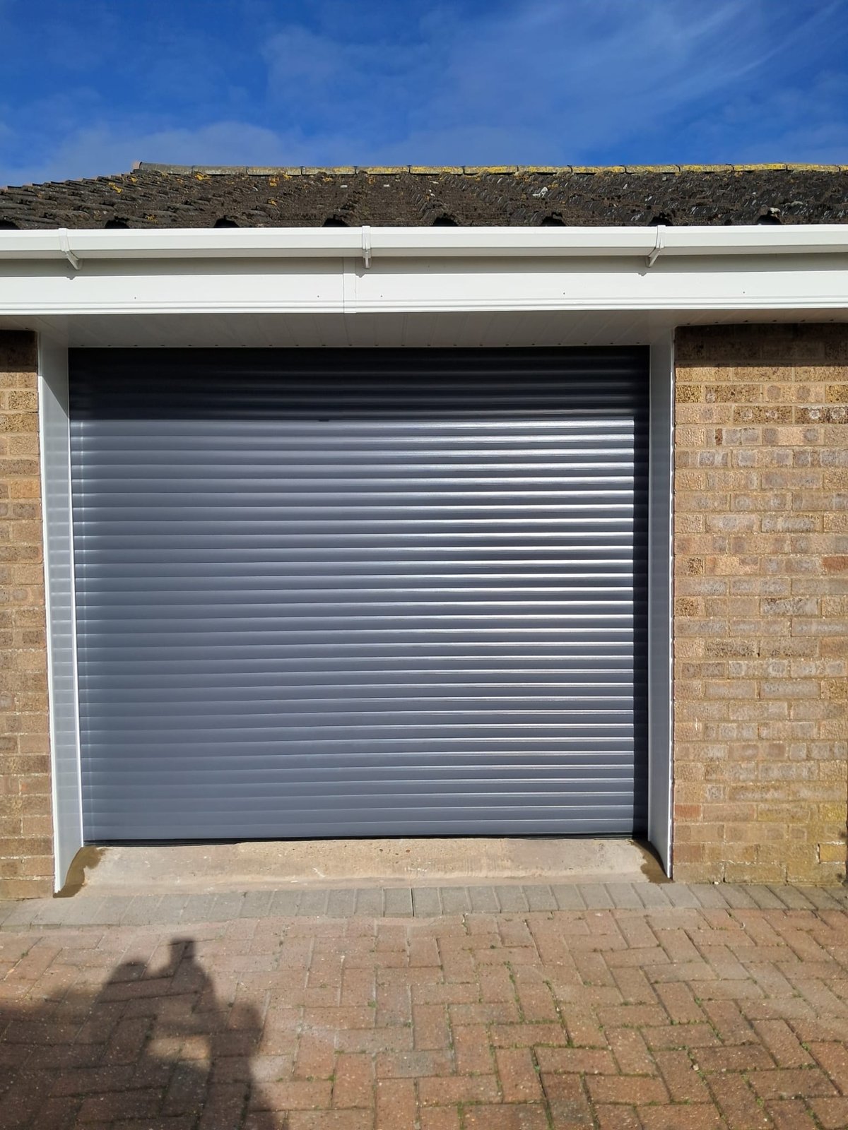 After_Replacement_electric_operated_insulated_roller_door_in_slate_grey_(3)